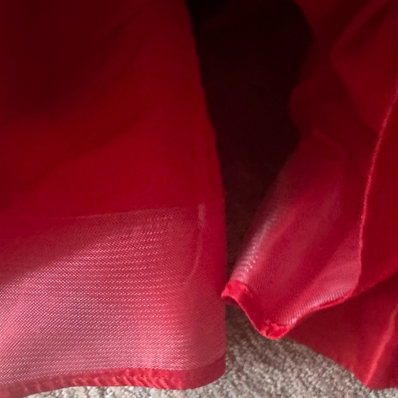 FREE PEOPLE EMELIA RED SATIN FULL MIDI SKIRT XS SMALL - Picture 10 of 11